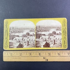 Boston Massachusetts Panorama View Stereoview Antique c1870s Y13618