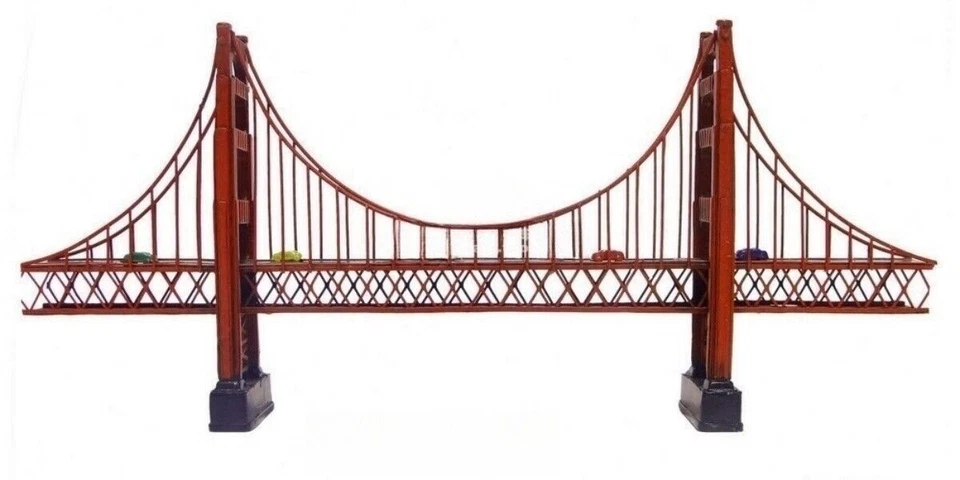 Ironwork San Francisco Golden Gate Bridge Model Handmade Retro Ornaments Gift - Image 4 of 4