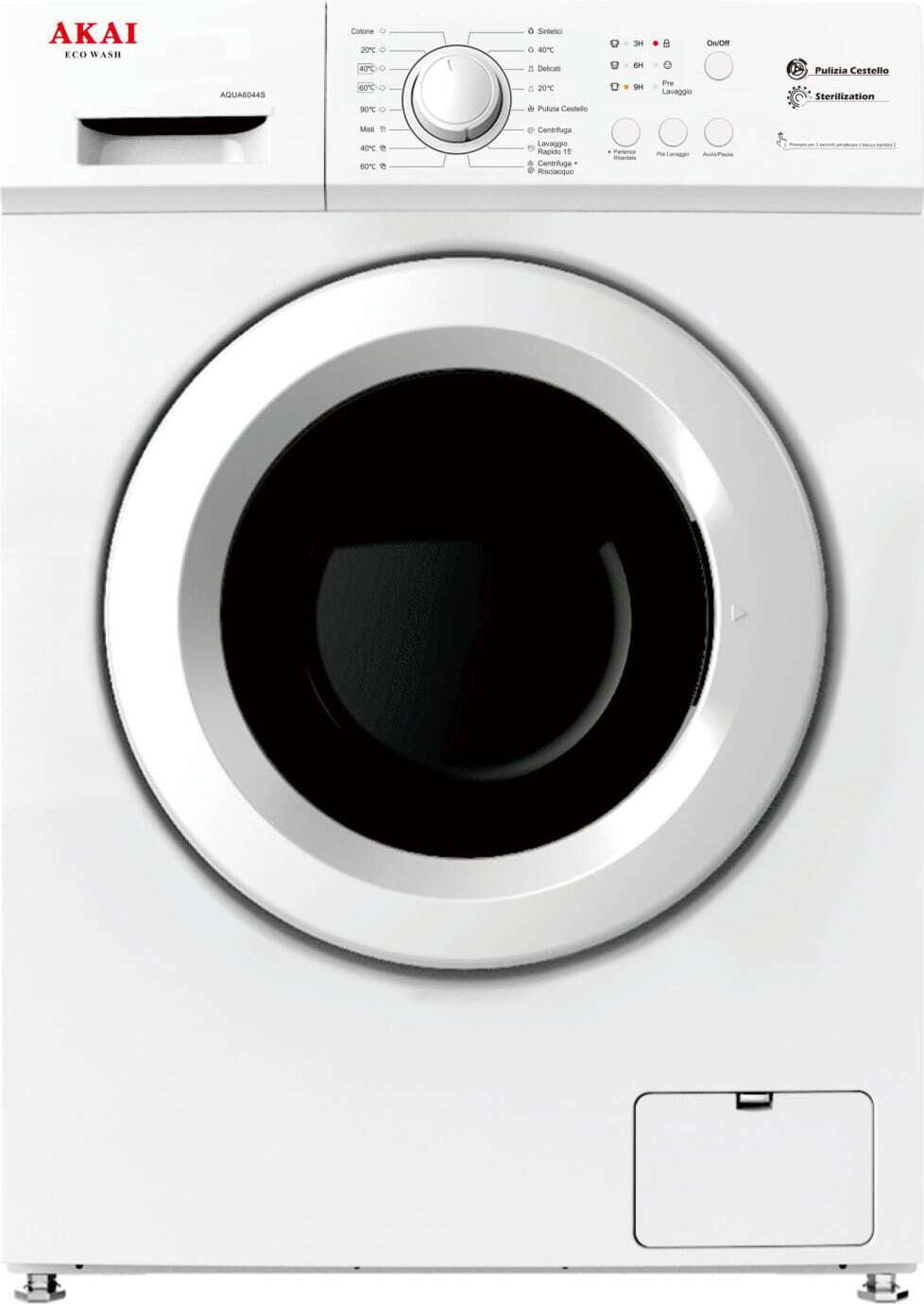 Akai Lavatrice Slim 6 Kg Classe E 44 cm Carica Frontale 1000...