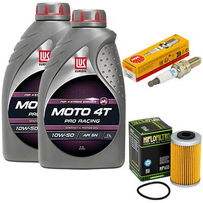 Inspektion Öl Set 2L Ölfilter Zündkerze für Husaberg FE 250 ie FE250 2013-2014