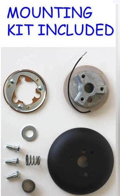 GMC Pick Up Truck Jimmy Van GRANT Volante Negro 13 1/2" Tapa GMC Foto 4 de 4