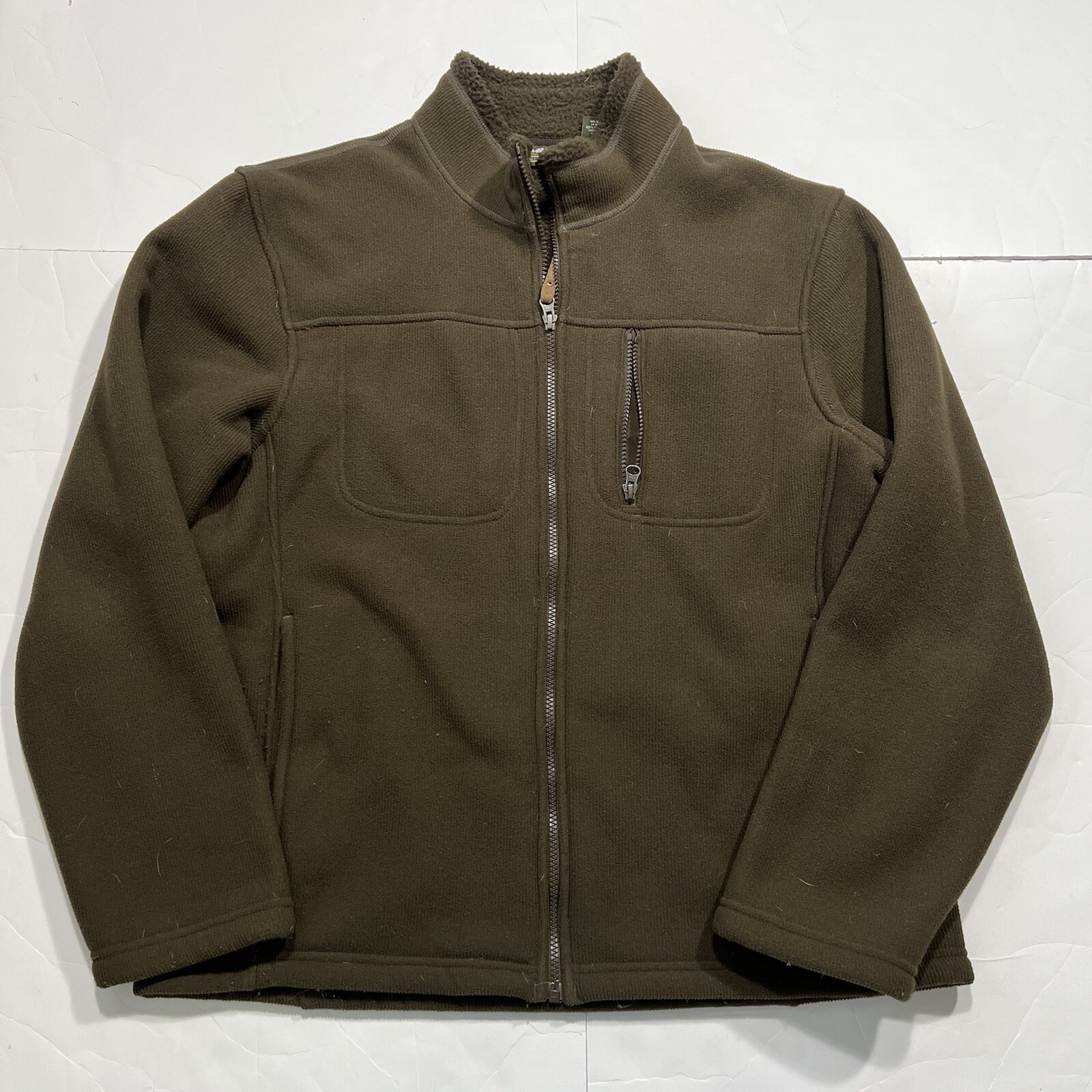 Eddie Bauer Fleece Jacket Men's Army 