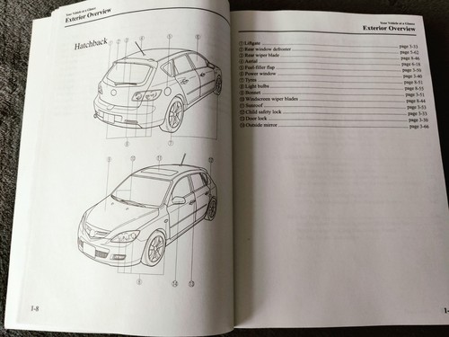 GENUINE MAZDA 3 2006-2009 HANDBOOK OWNERS MANUAL WALLET PACK B-30 - Picture 6 of 6