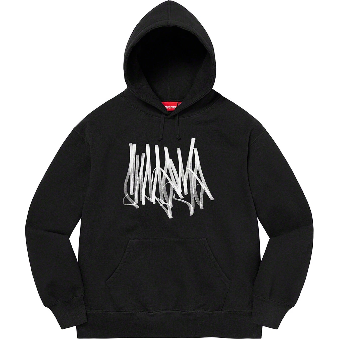 Supreme NYC Tag Logo hooded L sweatshirt Black Large Sweat New FW22SW59