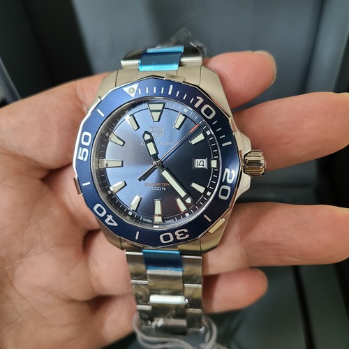 TAG Heuer Aquaracer Blue Dial 41mm Men's Watch WAY111C.BA0928 - Picture 4 of 10