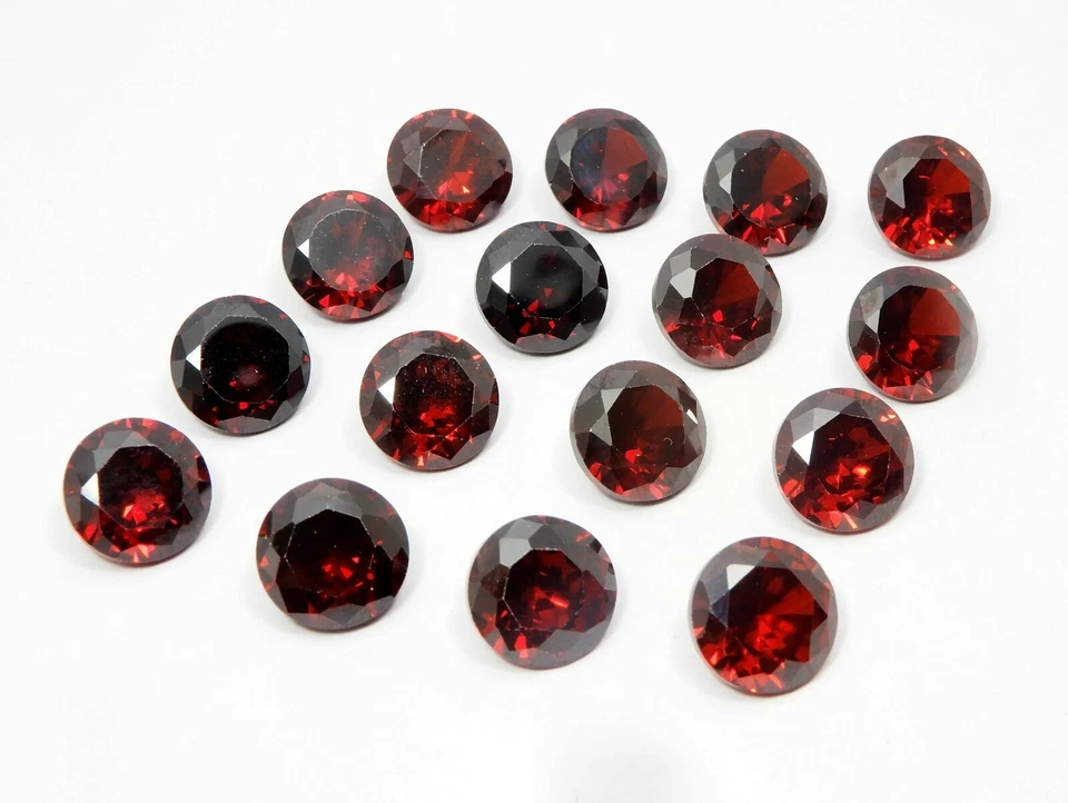 Red Ruby 7 mm Calibrated Round Cut ,Lab Created Loose Gemstone - Image 3 of 4