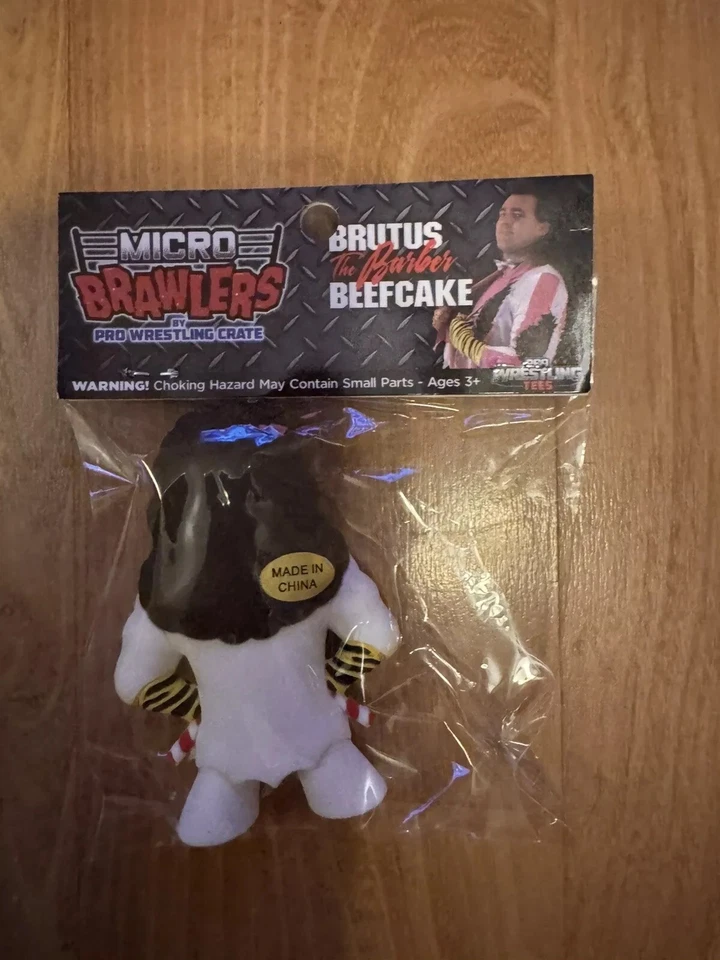 Brutus The Barber Beefcake Micro Brawlers Pro Wrestling Crate Exclusivo NOVO WWF - Imagem 2 de 2