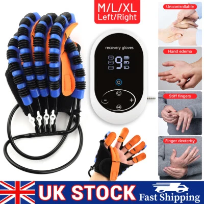 Hand Function Rehabilitation Robot Gloves fit Finger Hemiplegia Recovery Trainer