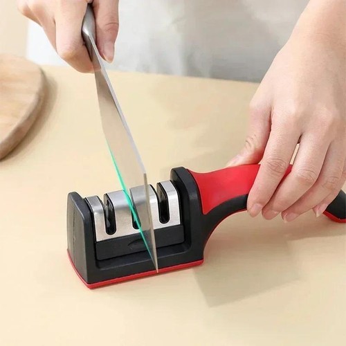3-segment Knife Sharpener Stainless Steel Kitchen Tool for All Knives - Picture 22 of 26