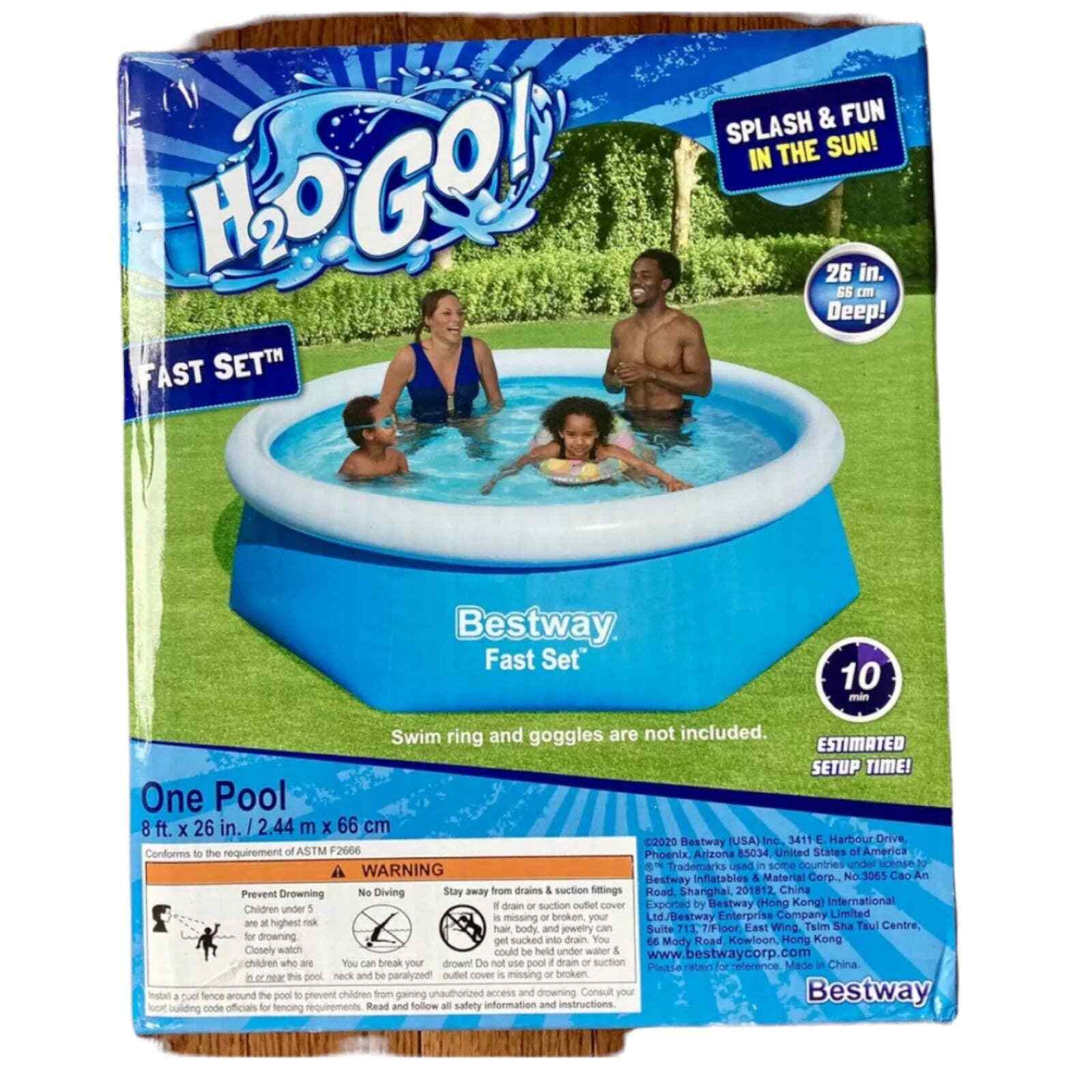 h2ogo pool 8ft