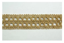 Unotrim 1.25" Italy Jute Braided Trim Craft Supplies Light Brown Natural Trim
