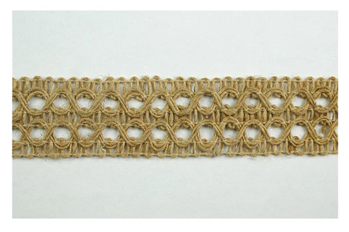 Unotrim 1.25" Italy Jute Braided Trim Craft Supplies Light Brown Natural Trim