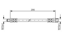 Bosch 1987481015 Bremsschlauch 268 Mm FüR Volvo XC90 2.4D-4.4 06.02-12.14