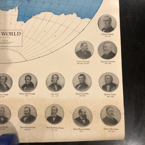 A world Map For Your History Class of all the US Presidents two Sided - 第 4/9 張圖片