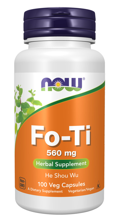 NOW Foods Fo-Ti 560mg 100 Veg Capsules | Supports Energy Levels and Wellness