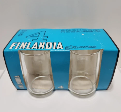 Vintage NEW Set of 4 Anchor Hocking Finlandia 6oz Juice Glasses