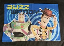 Toy Story Pillowcase Standard Size We Stick Together Buzz Woody Rex Slinky Pig