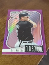 2021 Panini Prizm Cal Ripken #OS-6 Old School Purple Prizm
