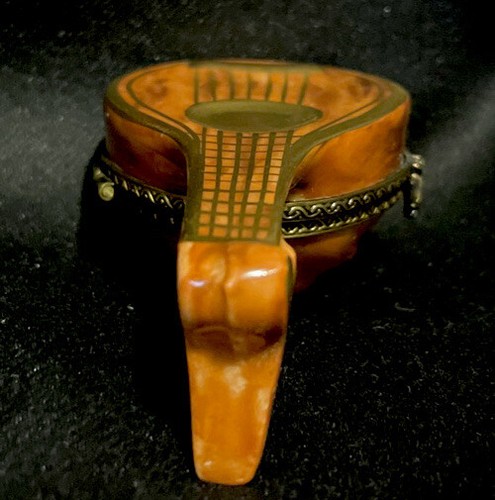 LIMOGES Peint Main France ~ MANDORE/MANDOLIN BOX By Parry Vielle - Picture 4 of 10