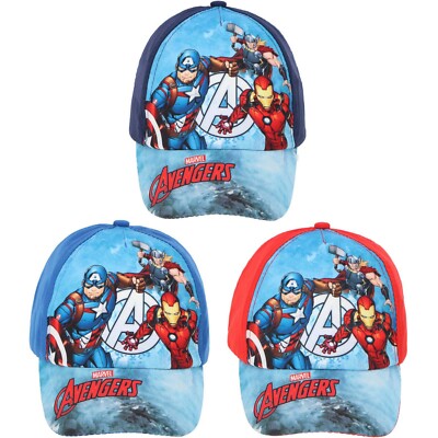 MARVEL AVENGERS KINDER CAP/BASECAP/ MÜTZE/ KAPPE/SOMMERMÜTZE GR:52/54/56 NEU 