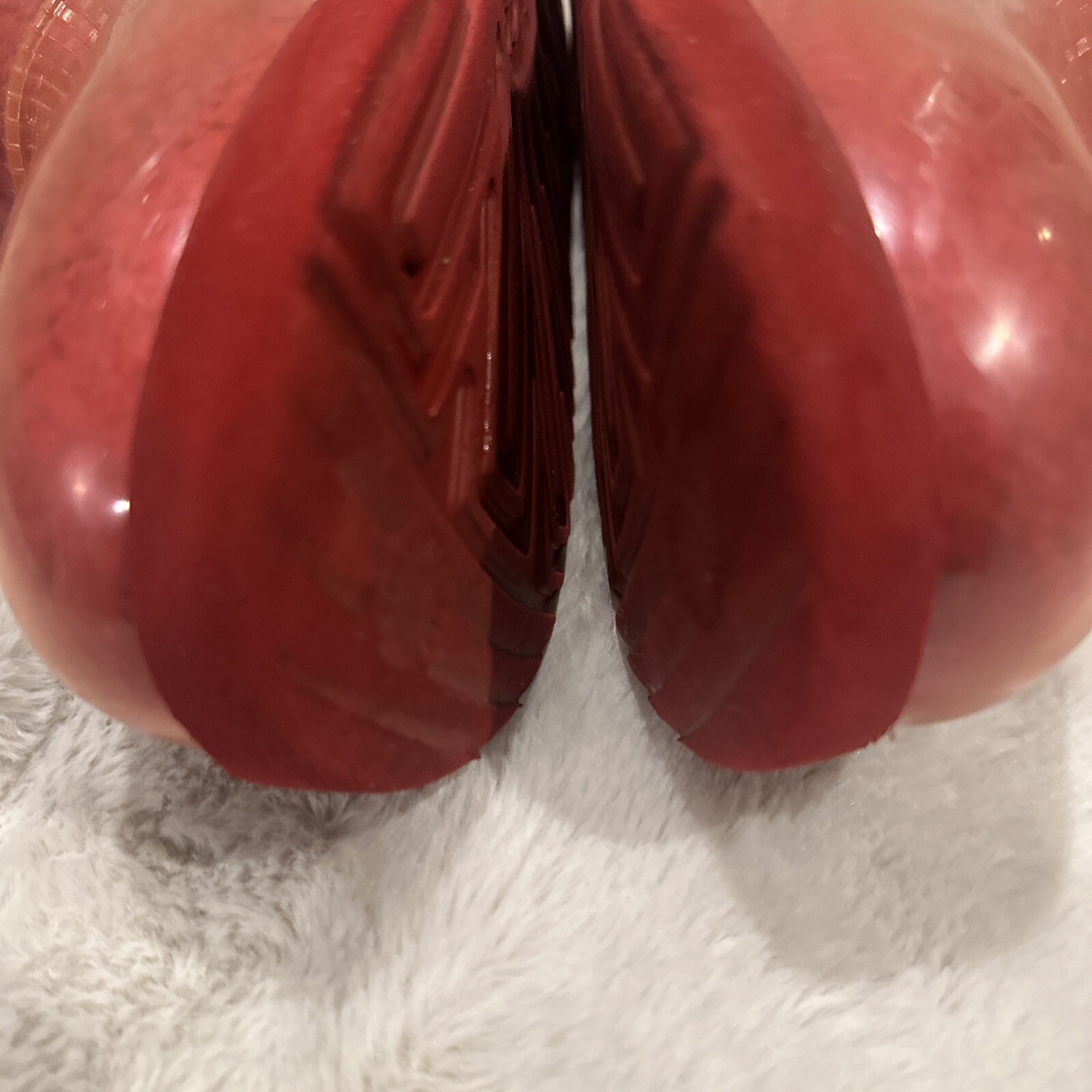 UGG Classic Clear Mini Shearling Lined Boots RED … - image 5