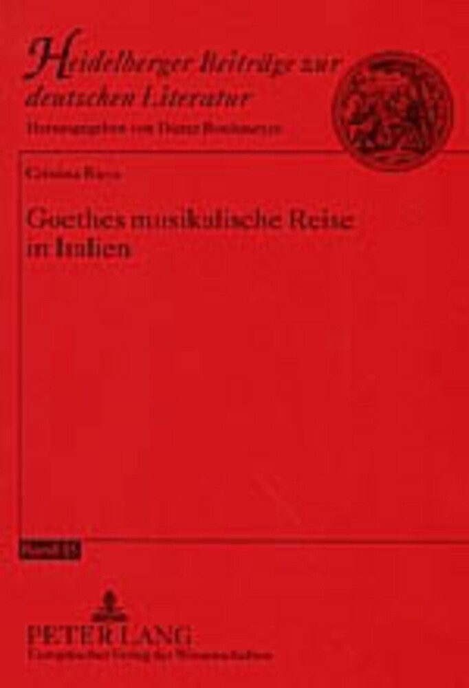 Thumbnail - Cristina Ricca | Goethes Musikalische Reise In Italien | Taschenbuch |