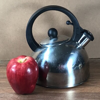 Whistle-Hissing Tea Kettle COPCO Finger Flip Spout Vtg SEE VIDEO