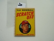 1971 TOPPS BASEBALL SCRATCH OFF GAME UNUSED DICK BOSMAN ST LOUIS CARDS NO20