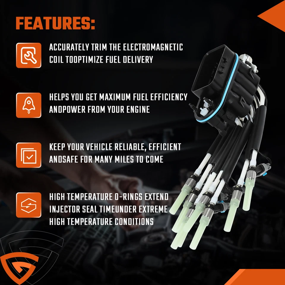 Inyector de combustible Spider Vortec de 8 puertos para camioneta Chevy GMC V8 5,0 L 5,7 L FJ504 Foto 3 de 4