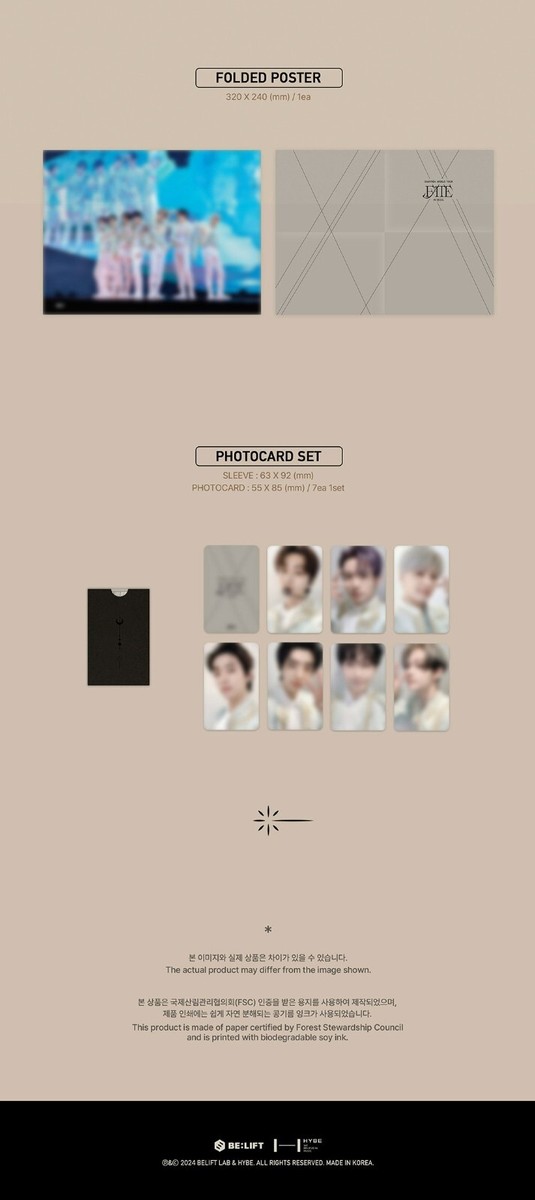 ENHYPEN Album WORLD TOUR FATE [IN SEOUL] Digital Code+108p Book+7p