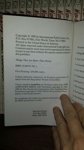 Things That Are Better Than Money, John Avanzini (1995 PB Harrison House) - Imagen 2 de 7