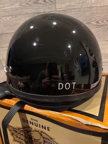 Casco Harley Davidson Basic Rider negro brillante talla XL hecho en Italia con caja - Imagen 7 de 9