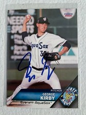 GEORGE KIRBY Mariners signed auto autographed 2021 Everett Aquasox Card COA
