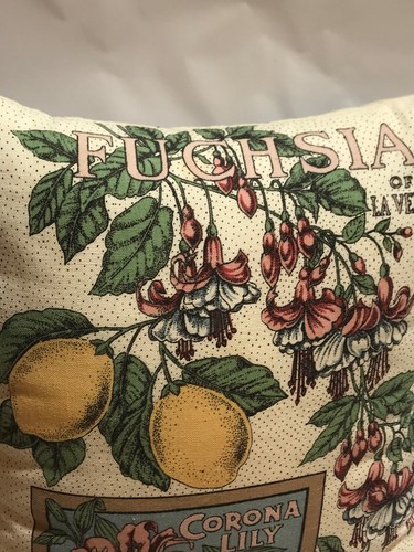 Vintage Handmade Accent Pillows Garden Theme French Country Style - Picture 6 of 12
