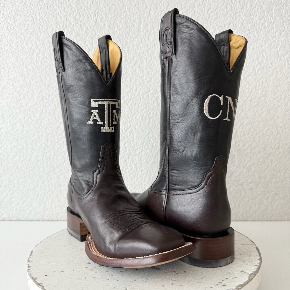 Rod Patrick Mens Cowboy Boots Brown Leather Western Texas  display picture 2