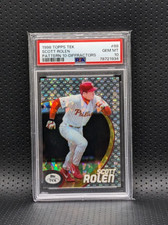 1998 Topps Tek Scott Rolen DIFFRACTOR PSA 10 GEM MINT *POP 1* Pattern 10