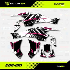 Pink Racing Graphics Kit fits Can-Am DS450 All years Slasher design Decal