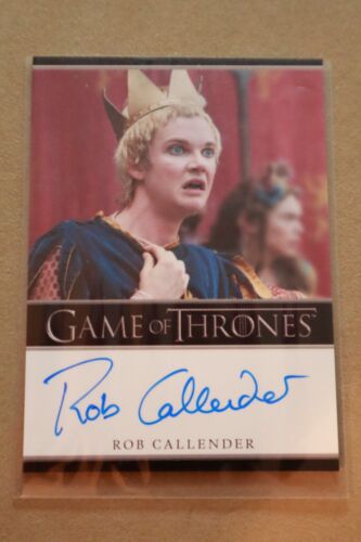 GAME OF THRONES SEASON 7 - TRADING CARDS ROB CALLENDER AUTOGRAPH CARD
