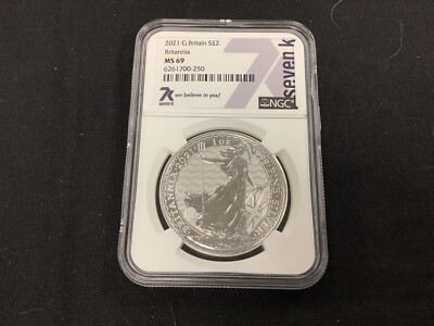 銀貨 G.Britain 2021年 NGC MS69 イギリス ブリタニア 2021 Great British Britannia 1 oz Silver Coin NGC Graded