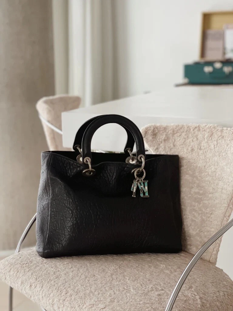Sac fourre tout cuir Christian Dior Diorissimo