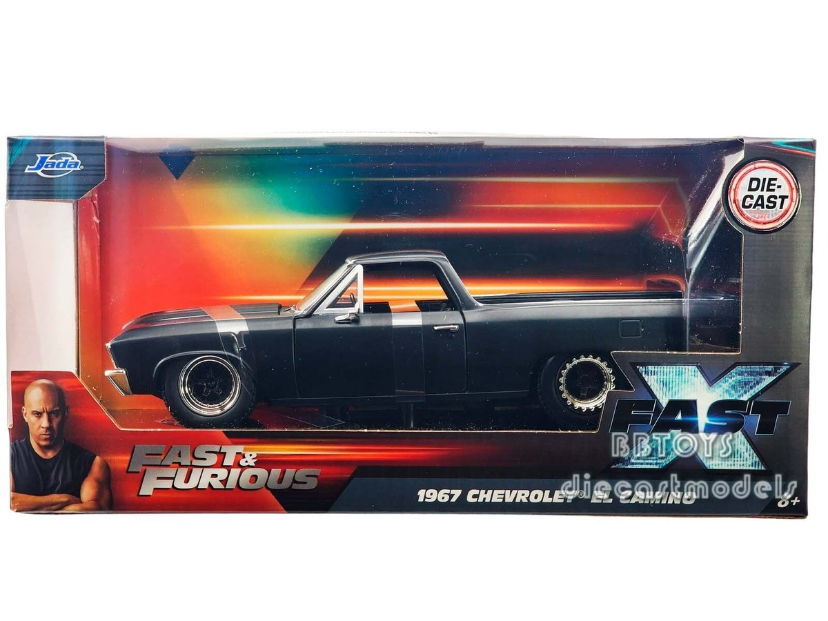 1967 CHEVROLET CAMINO BLACK FAST FURIOUS SERIES 1/24 JADA TOYS