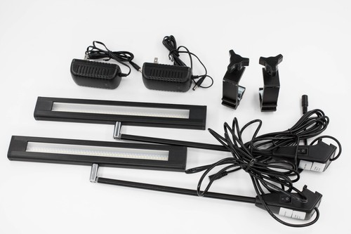 2pcs Trade Show LED Light + Clamp + 24v UL Power Scratched imperfection