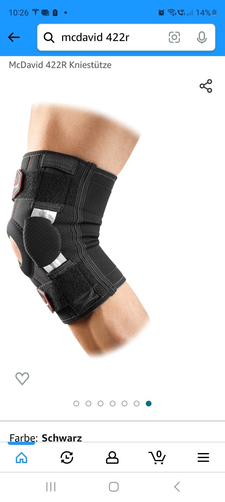 mc david Knieschoner 422R XL schwarz Neu/Ungebraucht 