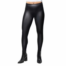 Jane and Bleecker Ladies' Faux Leather Legging Pants Black