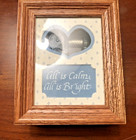 Dunn Ohio Christmas Music Box Red Oak Framed Plays Silent Night Made in the USA — photo 1