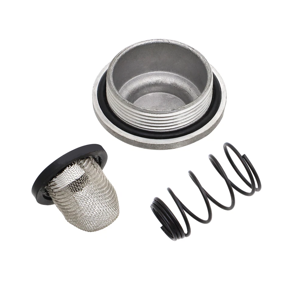 Oil Pan Drain Plug Spring Filter Kit For Honda XR185 XR200 XR200R CB100 CL100 US - Image 2 of 4