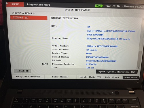 Lenovo ThinkPad T14s Gen 2 14" Laptop - Intel Core i5-1145G7 @ 2.60G -20WNS1YG00 - Picture 9 of 12