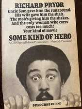 Some Kind of Hero, Richard Pryor, Vintage TV Guide Ad