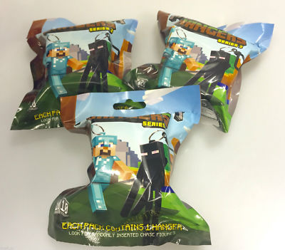 x Minecraft Hangers Series Collectable Blind Bags Toy Keychain Figures  NEW