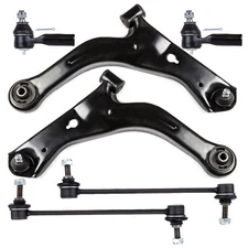 6 Pieces Steering Control Arm Tie Rod End Ball Joint For 2001-2004 Ford Escape